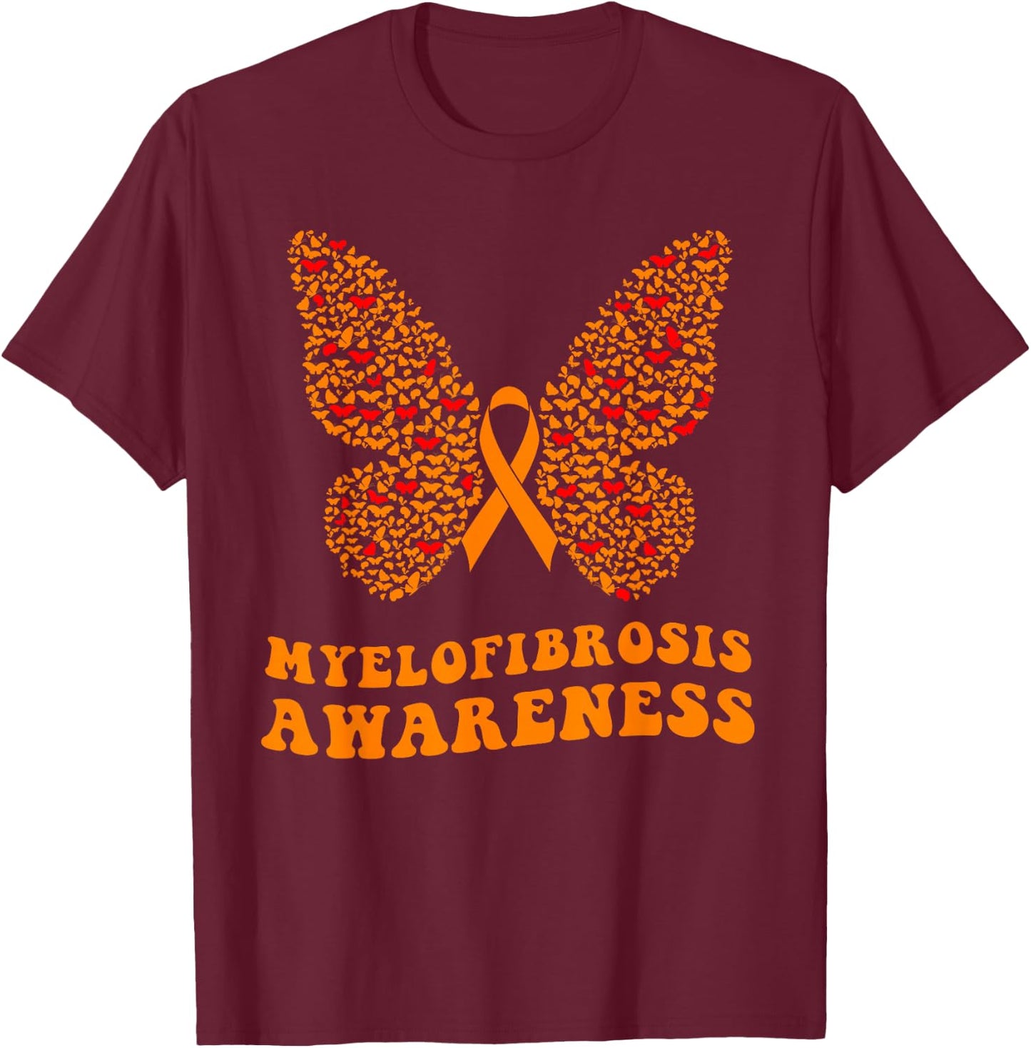 Myelofibrosis Awareness T-Shirt - T-Shirt | Maroon