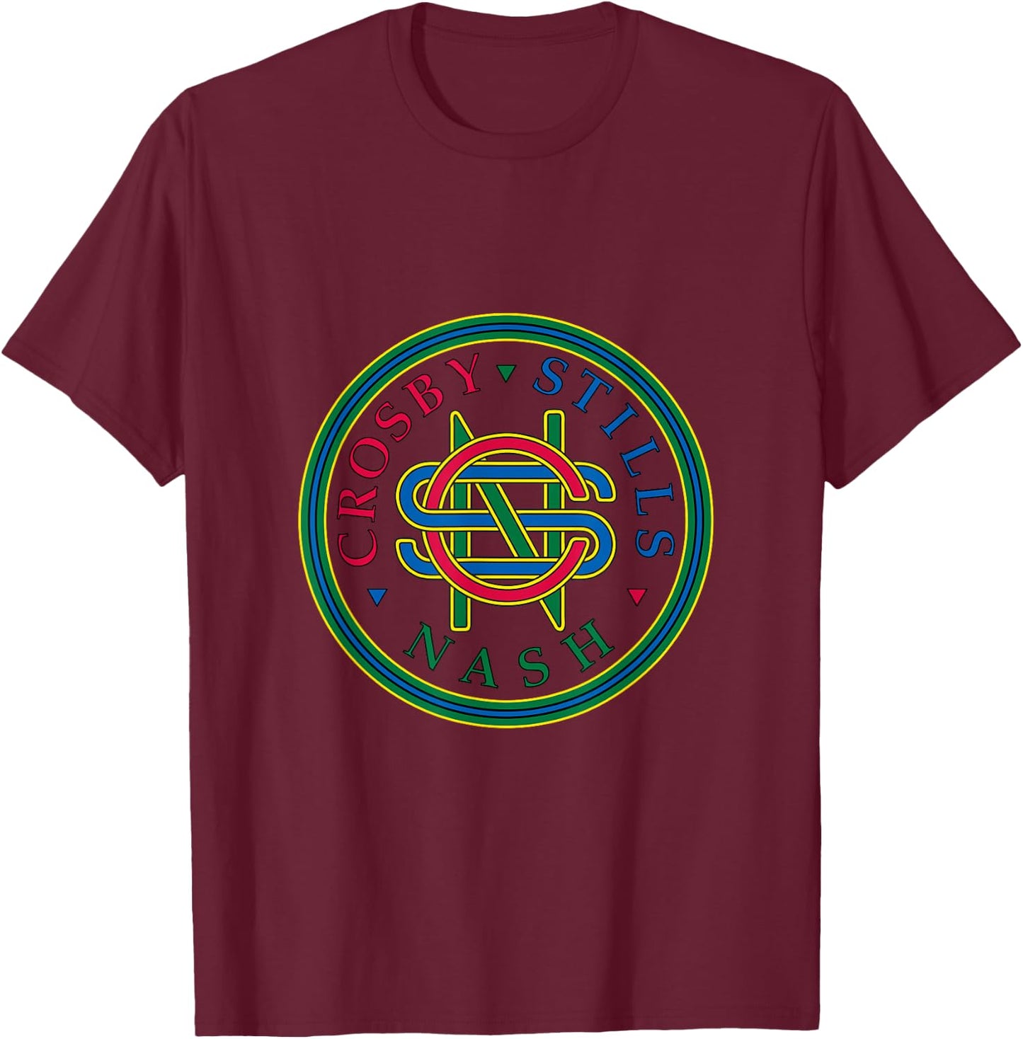 Crosby Stills & Nash - Csn Logo T-Shirt - T-Shirt | Maroon
