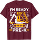 Kids Ready to Crush Preschool Pre-K Construction Truck Boys T-Shirt - T-Shirt | Maroon