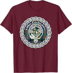 Cochrane surname Scottish clan tartan crest badge T-Shirt - T-Shirt | Maroon