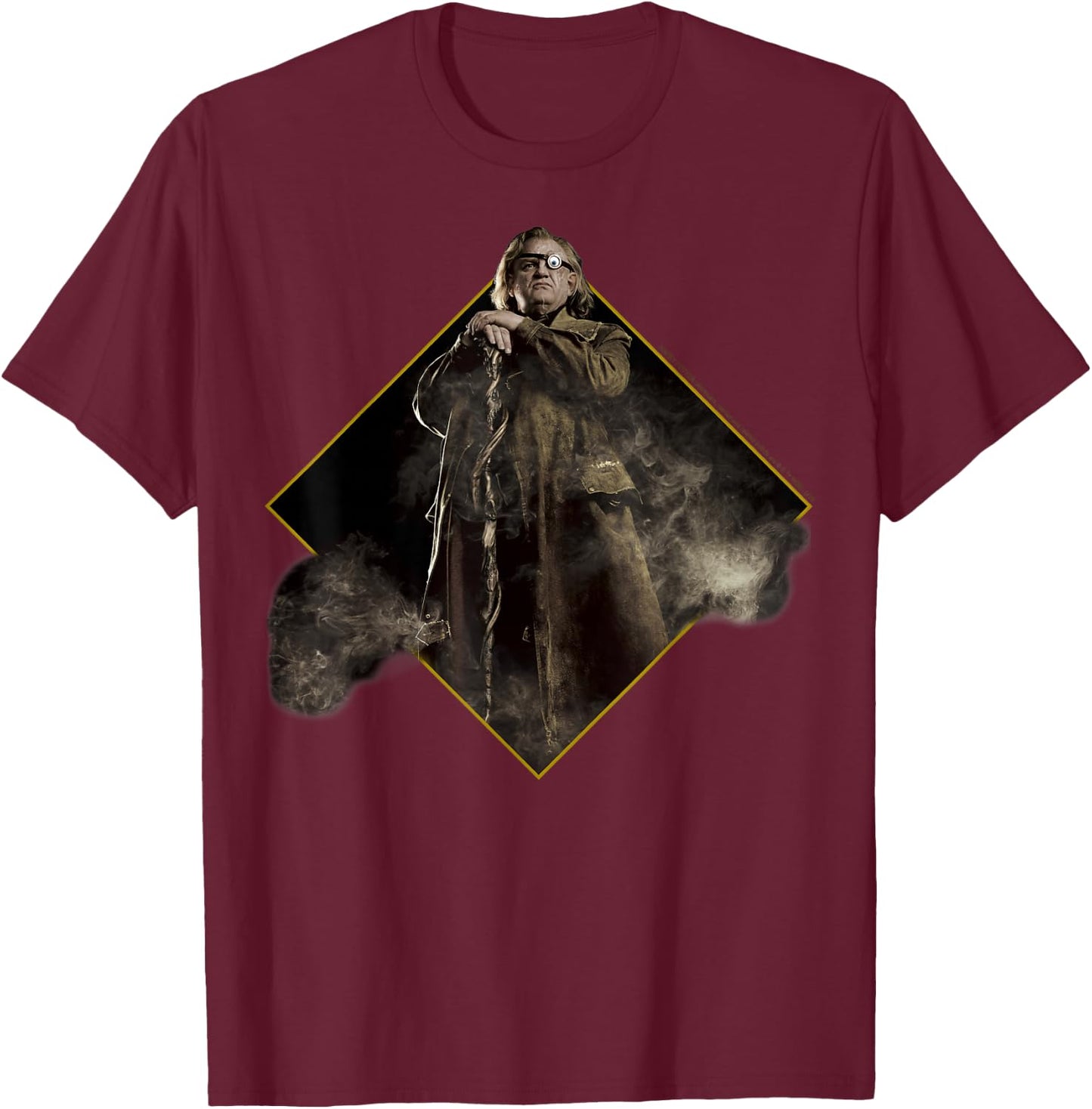 Harry Potter Alastor Mad Eye Moody Character Portrait T-Shirt - T-Shirt | Maroon