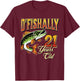 O'Fishally 21 Years Old Fishing Themed 21st Birthday Fish T-Shirt - T-Shirt | Maroon