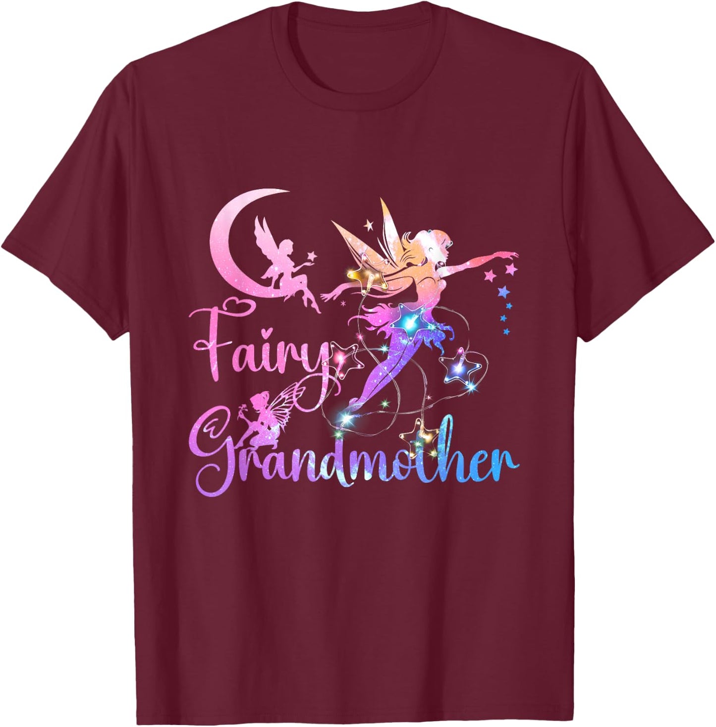 Fairy Grandmother Fairytales Grandma Granny Ever T-Shirt - T-Shirt | Maroon