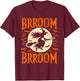 Halloween Brooms Spooky Witch T-Shirt - T-Shirt | Maroon