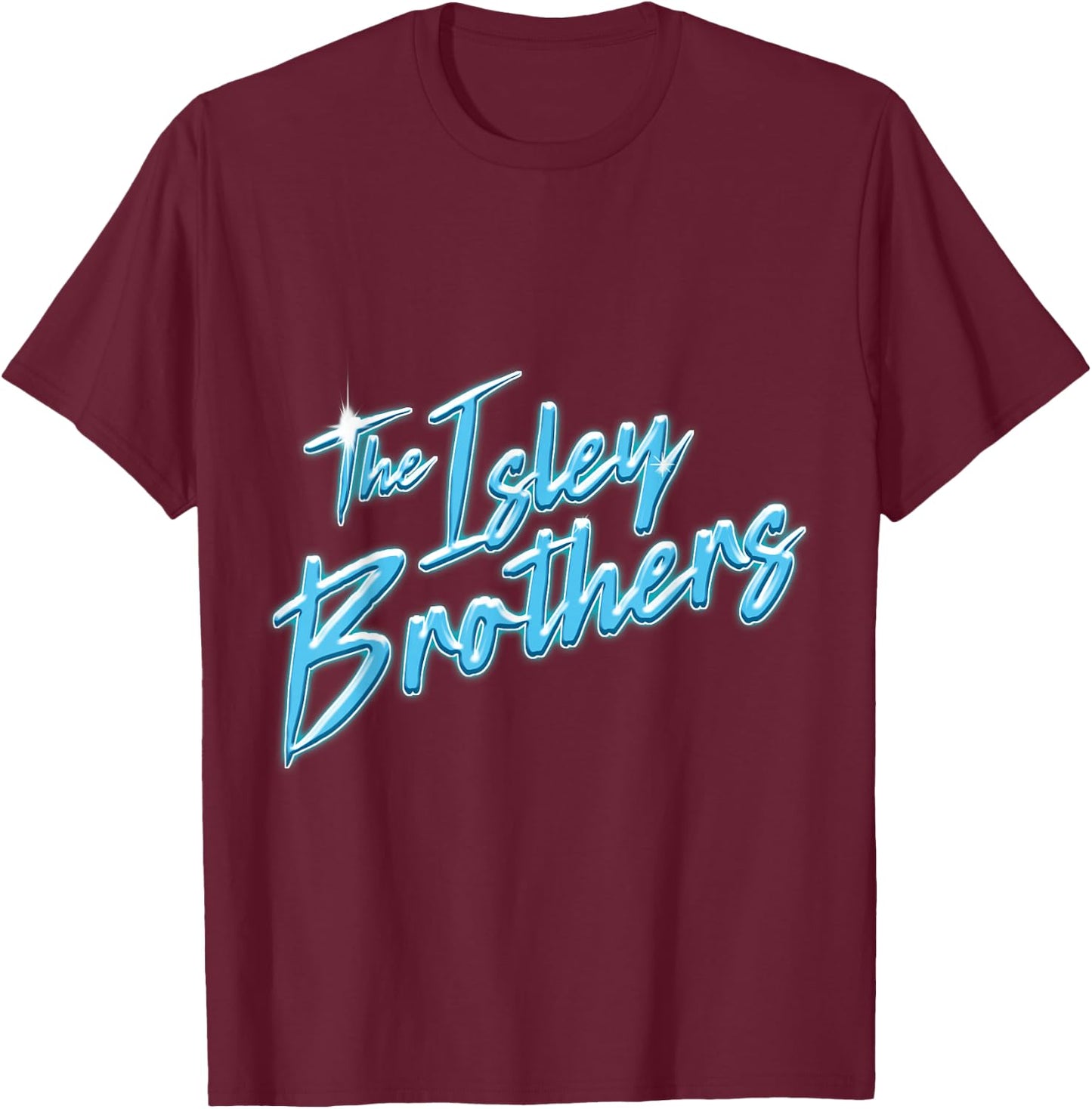 Isley Brothers - Retro Script T-Shirt - T-Shirt | Maroon