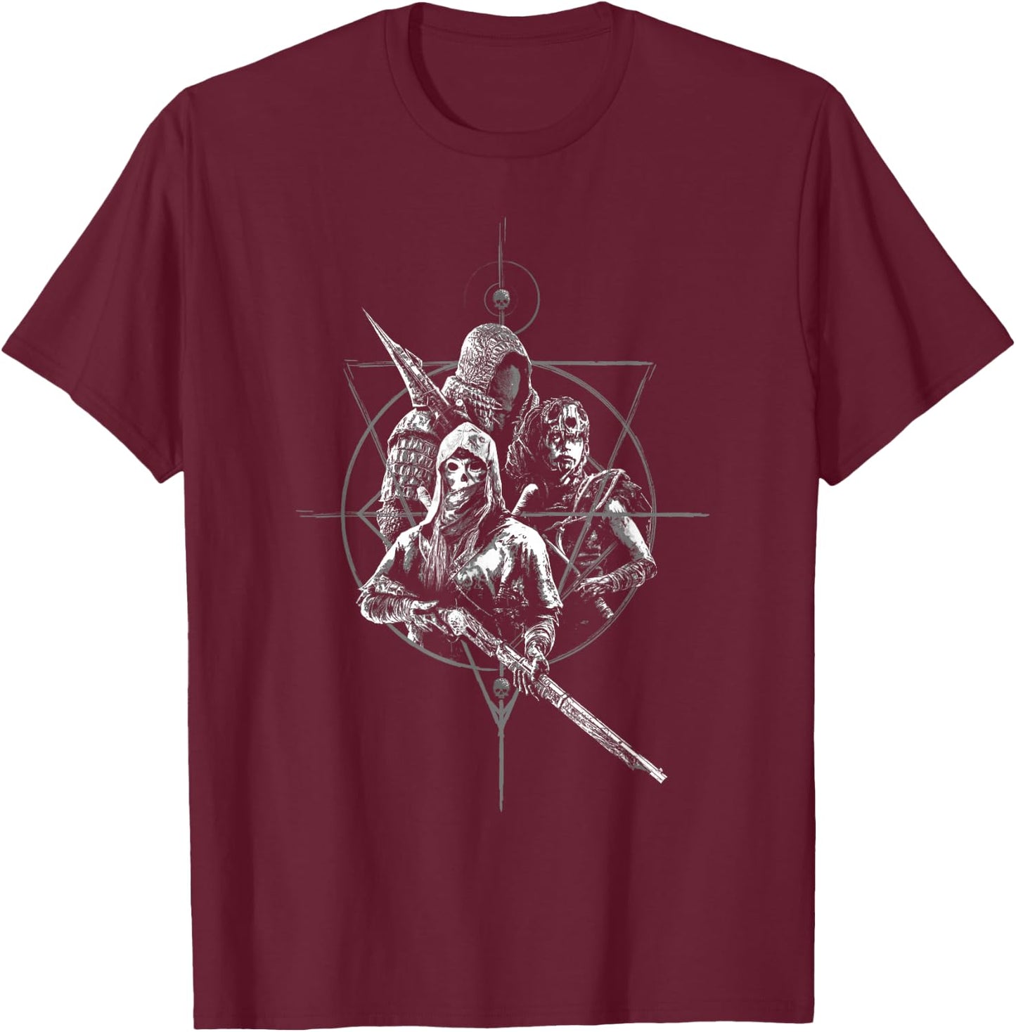 Hunt: Showdown Deadliest Hunters T-Shirt - T-Shirt | Maroon