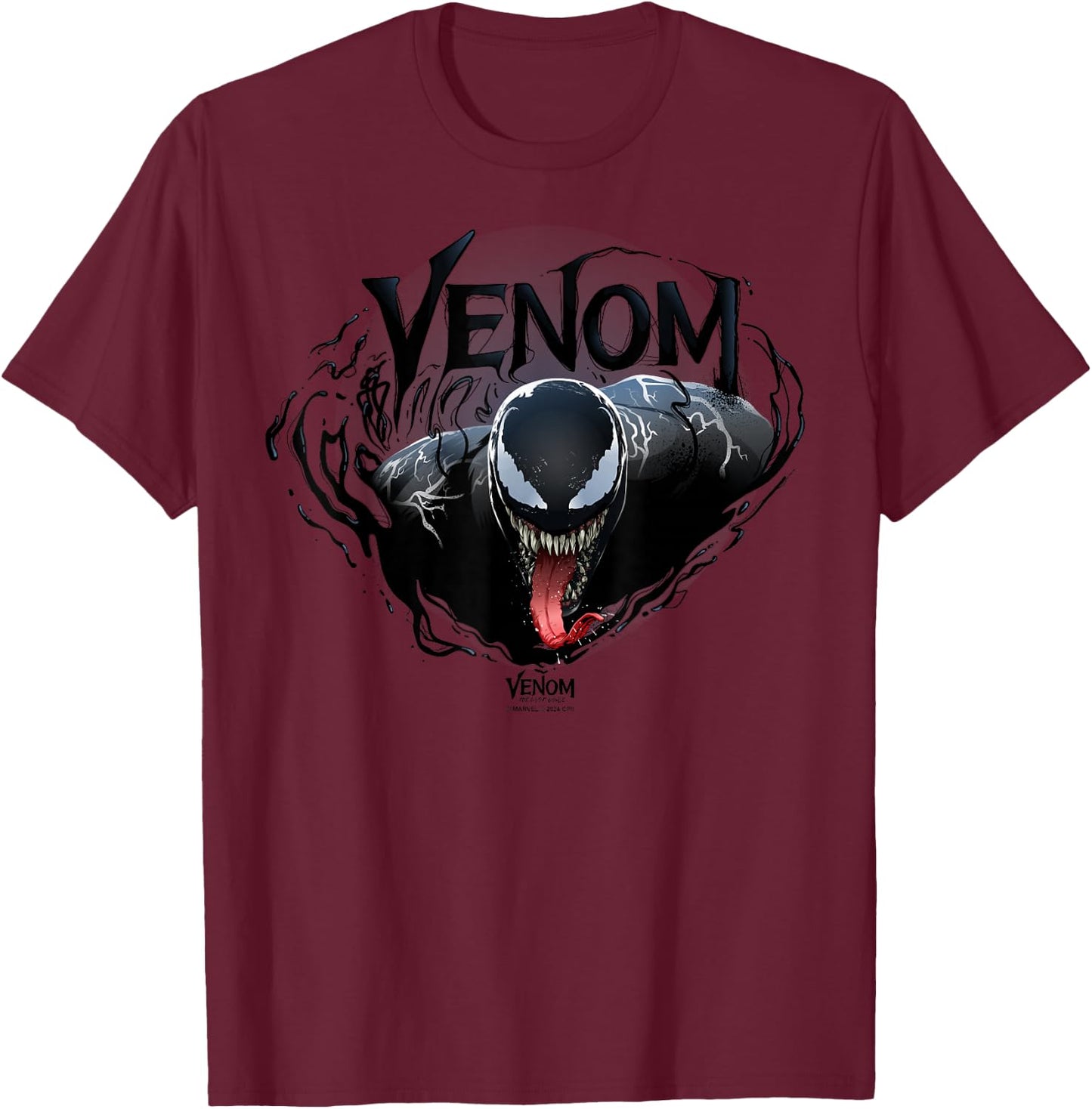Marvel Venom: The Last Dance Lethal Protector Symbiote Logo T-Shirt - T-Shirt | Maroon