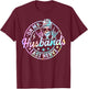 On My Husband's Last Nerve Skeleton Tie Dye T-Shirt - T-Shirt | Maroon
