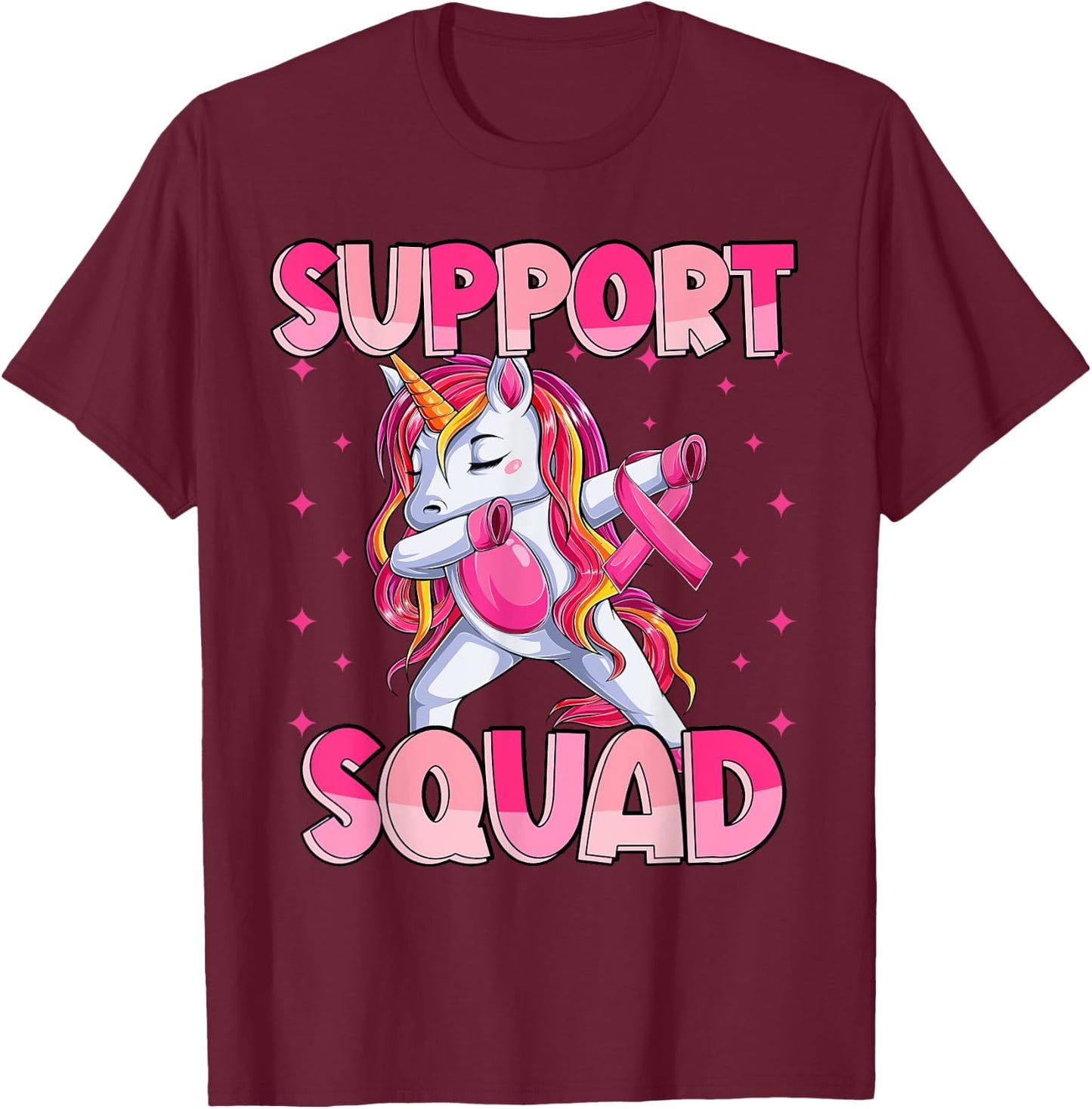 Breast Cancer Girls Youths Toddlers, In October We Wear Pink T-Shirt - T-Shirt | Maroon