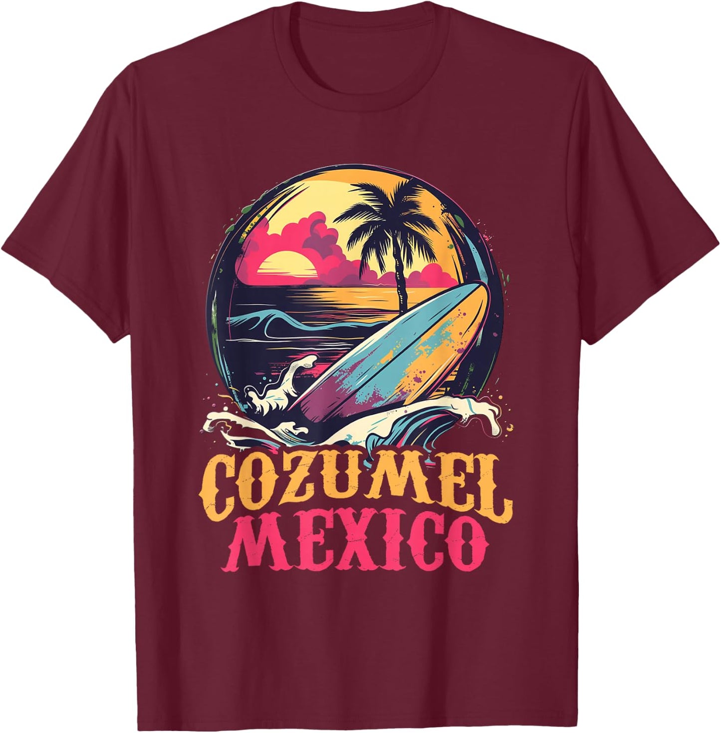 Cozumel - Island Mexico Cozumel T-Shirt - T-Shirt | Maroon