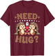 Porcupine Need A Hug T-Shirt - T-Shirt | Maroon