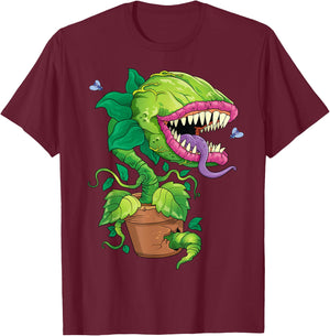 Venus Flytrap Monster Carnivorous Plant Carnivore Flower T-Shirt - T-Shirt | Maroon