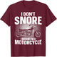 Funny Motorcycle Design Women Biker Motorcycle Rider T-Shirt - T-Shirt | Maroon
