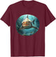 Bull Shark Underwater Sea Wildlife Lover T-Shirt - T-Shirt | Maroon
