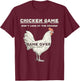 A Design Chicken Game Don't Look At This Chicken Game Over Black Adult T-Shirt - T-Shirt | Maroon