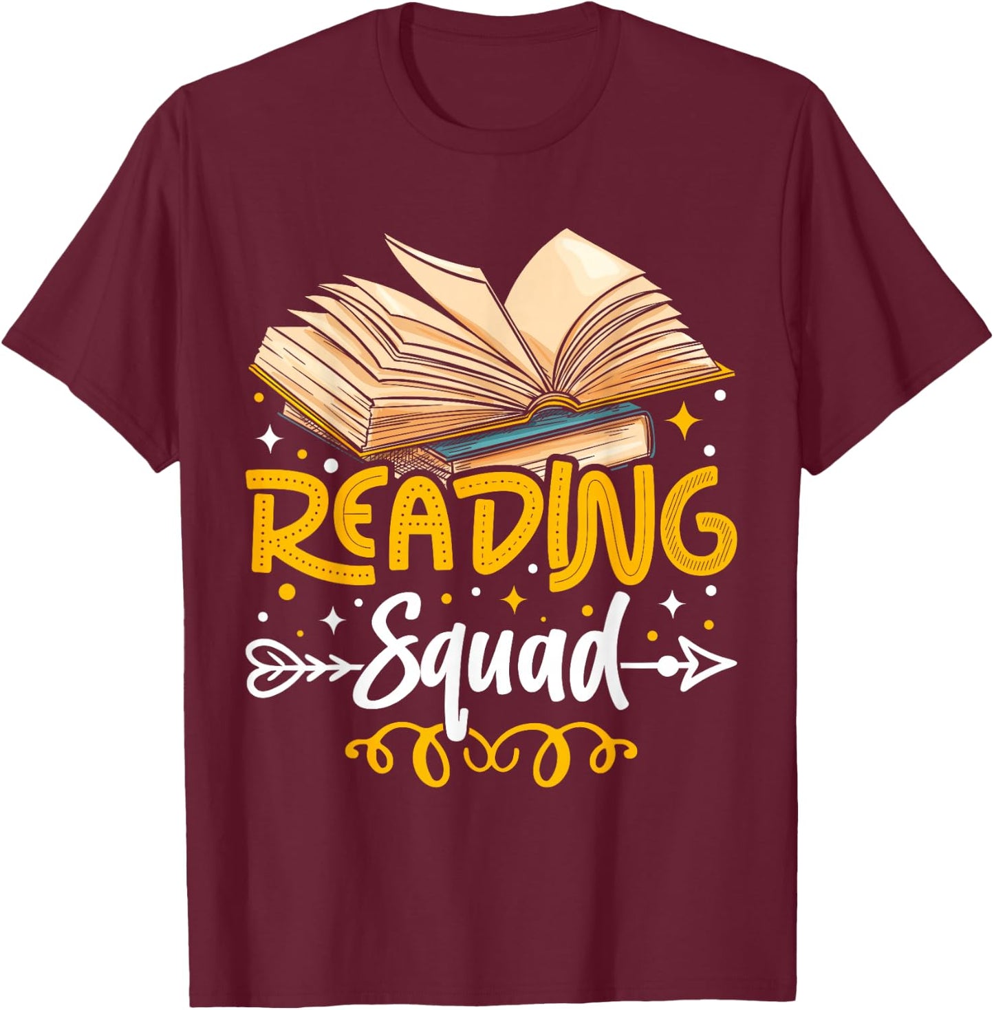Reading Squad T-Shirt - T-Shirt | Maroon