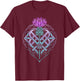 Scottish Thistle with Shield and Celtic Knots Thistle Lover T-Shirt - T-Shirt | Maroon