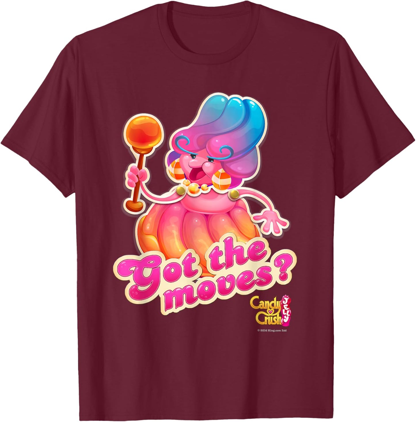 Candy Crush Jelly 'Got The Moves?' T-Shirt - T-Shirt | Maroon