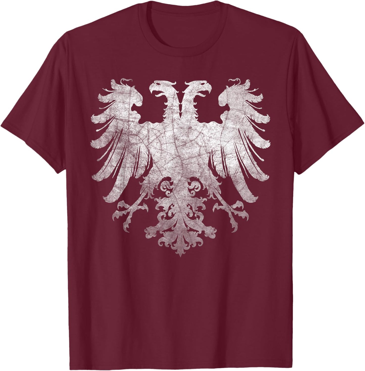 Snazzygaz Holy Roman Empire Eagle - Men's Classic Fit Black Short Sleeve Small T-Shirt - T-Shirt | Maroon