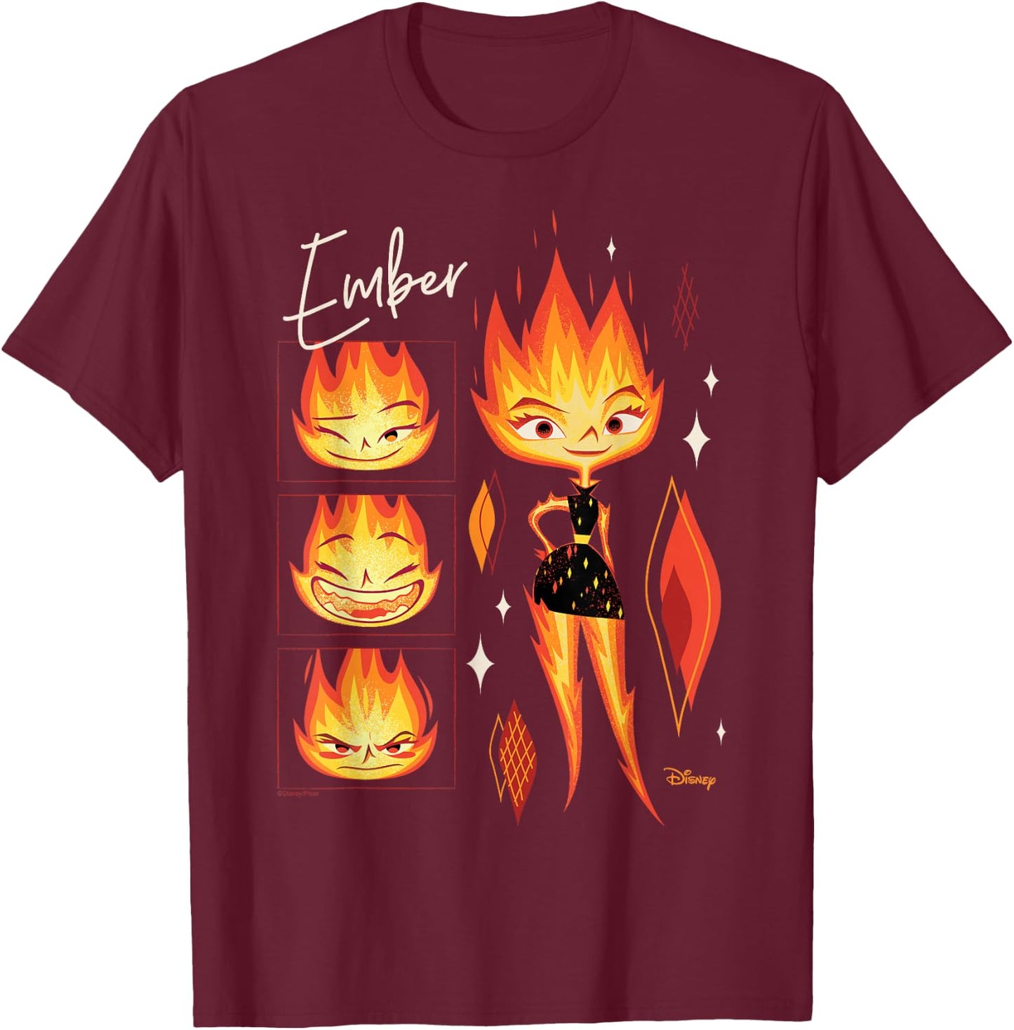 Elemental - Ember T-Shirt - T-Shirt | Maroon