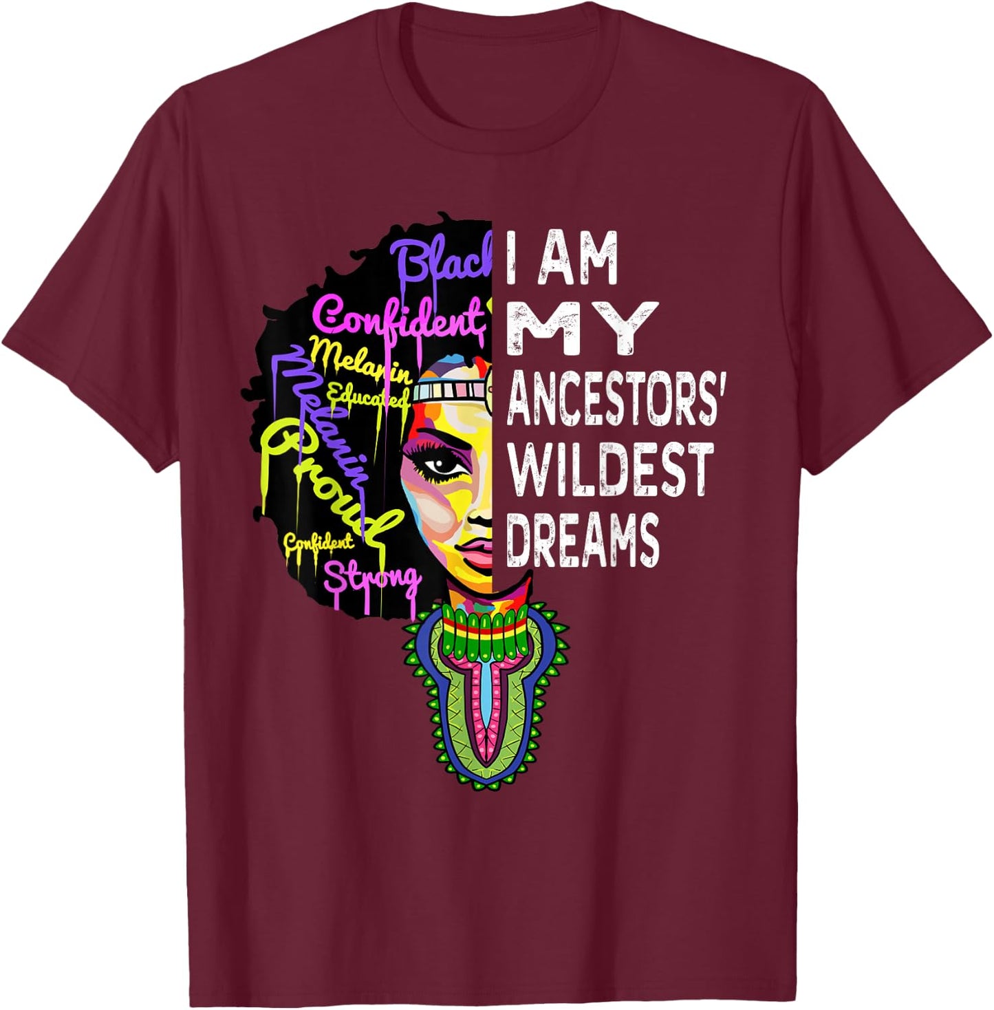 Juneteenth Women - Black History Month T-Shirt - T-Shirt | Maroon