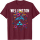 Wellington Cat Wearing Sunglasses and Flowers Design Women Kids T-Shirt - T-Shirt | Maroon
