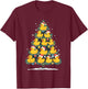 Rubber Duck Christmas Tree T-Shirt - T-Shirt | Maroon