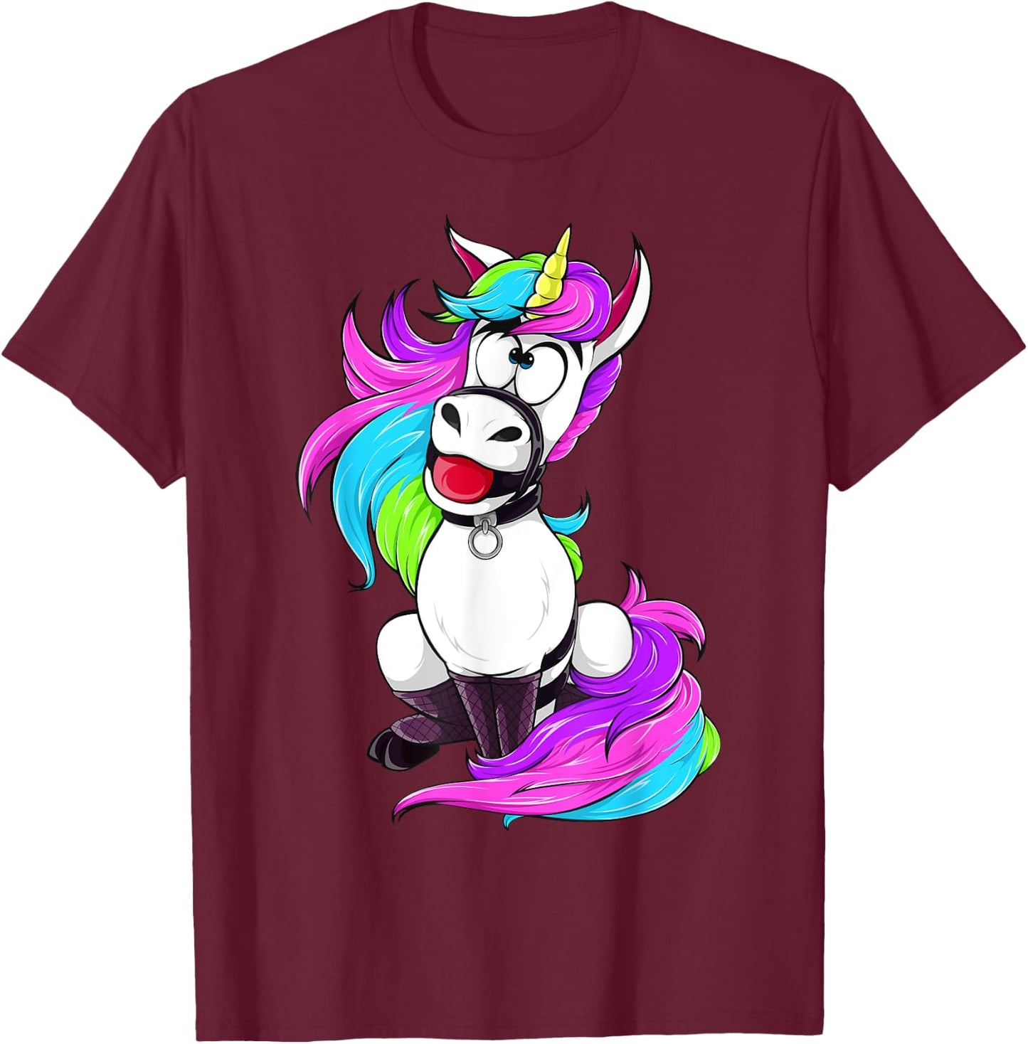 BDSM Unicorn - Bondage Bdsm Nothing Humor T-Shirt - T-Shirt | Maroon