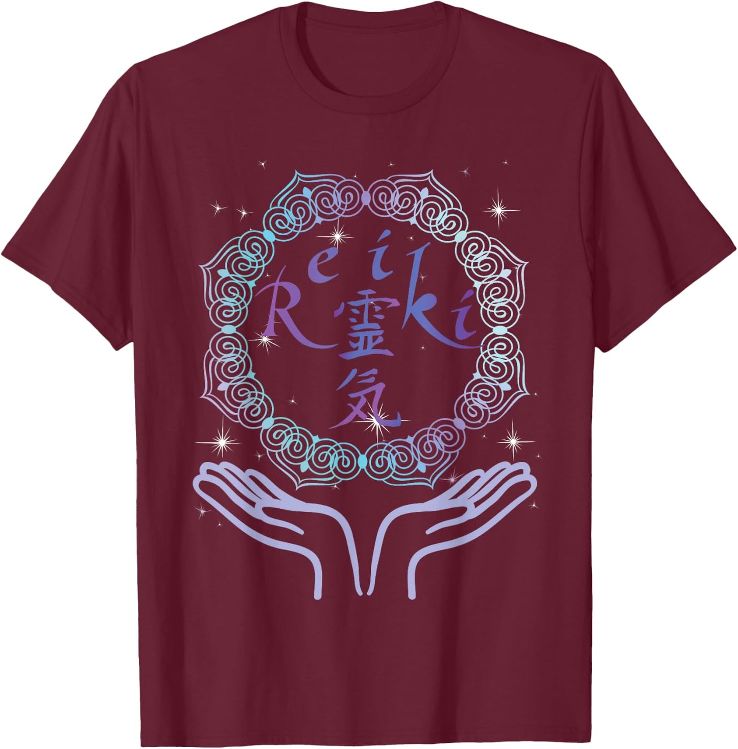 Spiritual Living Energy Healer Reiki T-Shirt - T-Shirt | Maroon