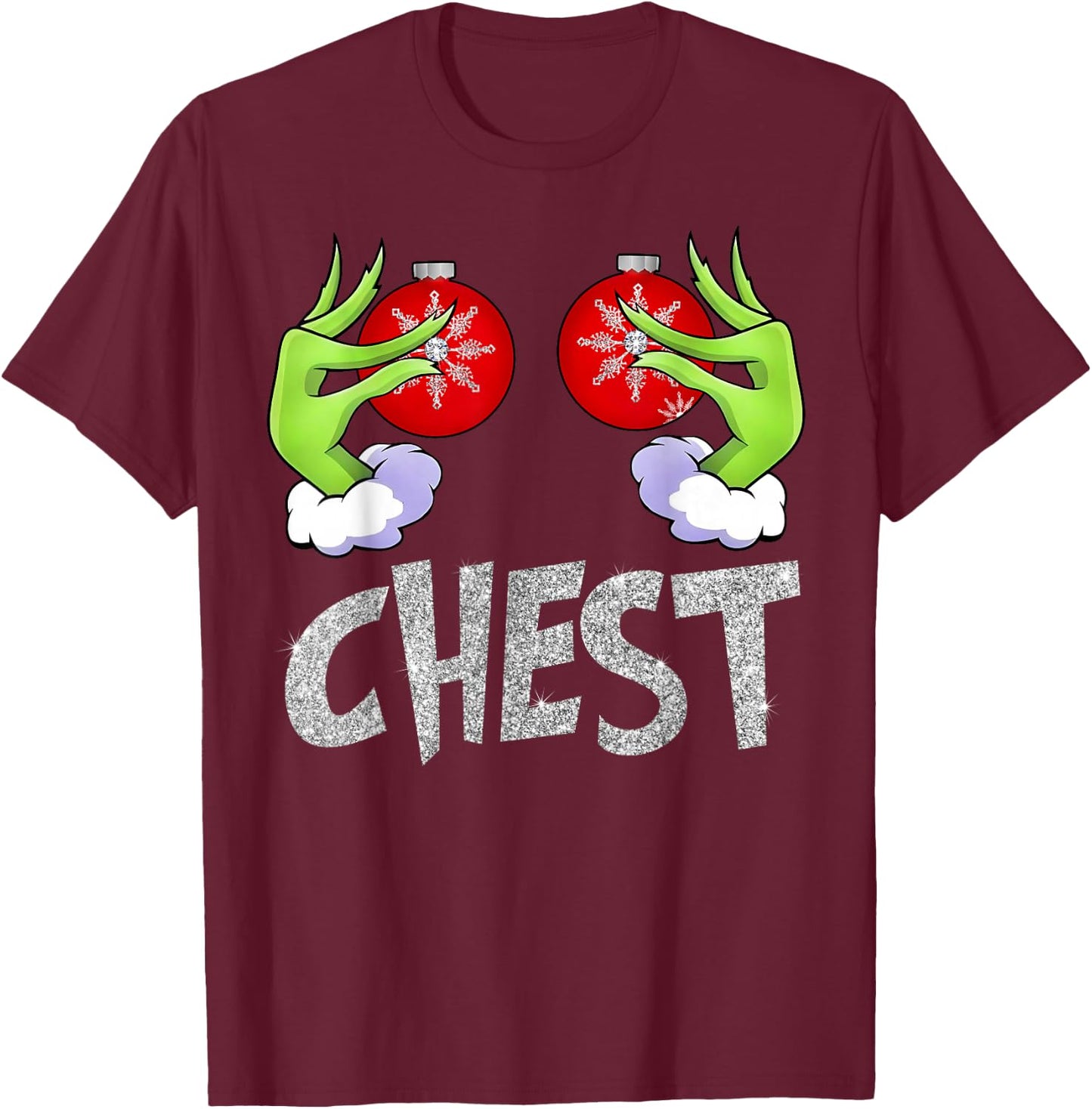 Chest Nuts Matching Chestnuts Xmas Christmas Couples Women T-Shirt - T-Shirt | Maroon