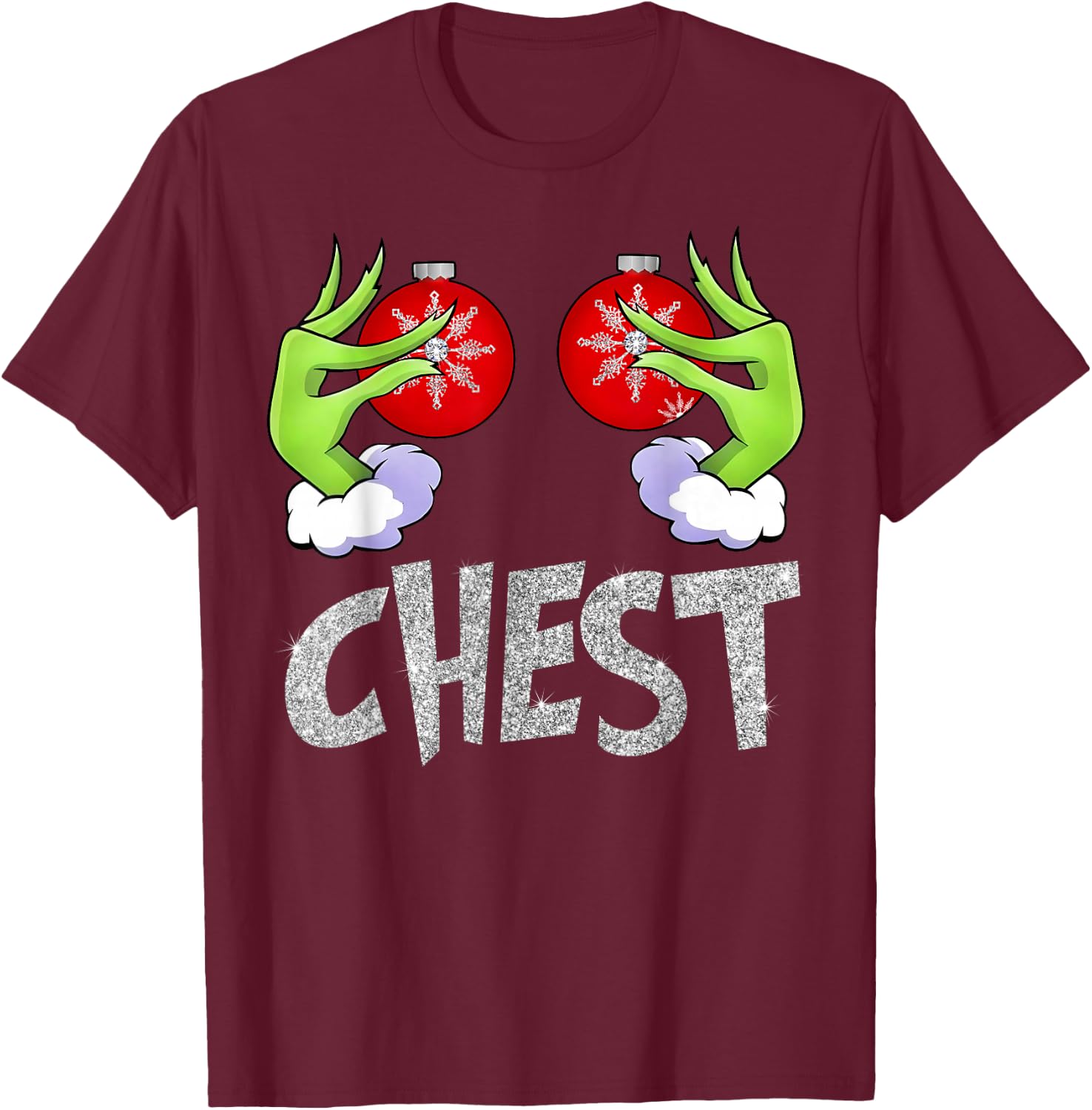 Chest Nuts Matching Chestnuts Xmas Christmas Couples Women T-Shirt - T-Shirt | Maroon