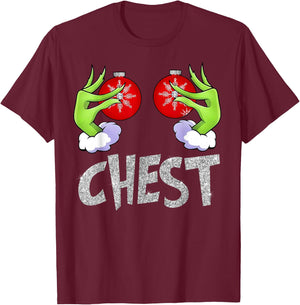 Chest Nuts Matching Chestnuts Xmas Christmas Couples Women T-Shirt - T-Shirt | Maroon