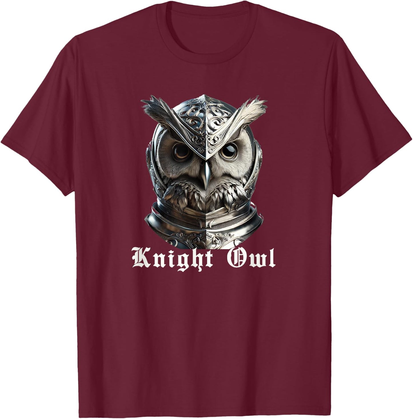 Funny Pun Knight Night Owl Nocturnal Adults Women T-Shirt - T-Shirt | Maroon
