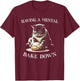 Having a Mental Bake Down Cat Making Biscuits Baker T-Shirt - T-Shirt | Maroon