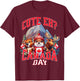 Cute Eh Happy Canada day Flag for Boys girls Kids Toddler T-Shirt - T-Shirt | Maroon