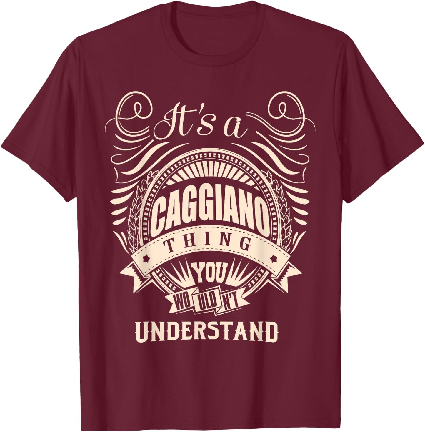It is a CAGGIANO Thing T-Shirt - T-Shirt | Maroon