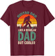 Funny Bigfoot Guitar Dad For Guitarist Music Lover Dad T-Shirt - T-Shirt | Maroon