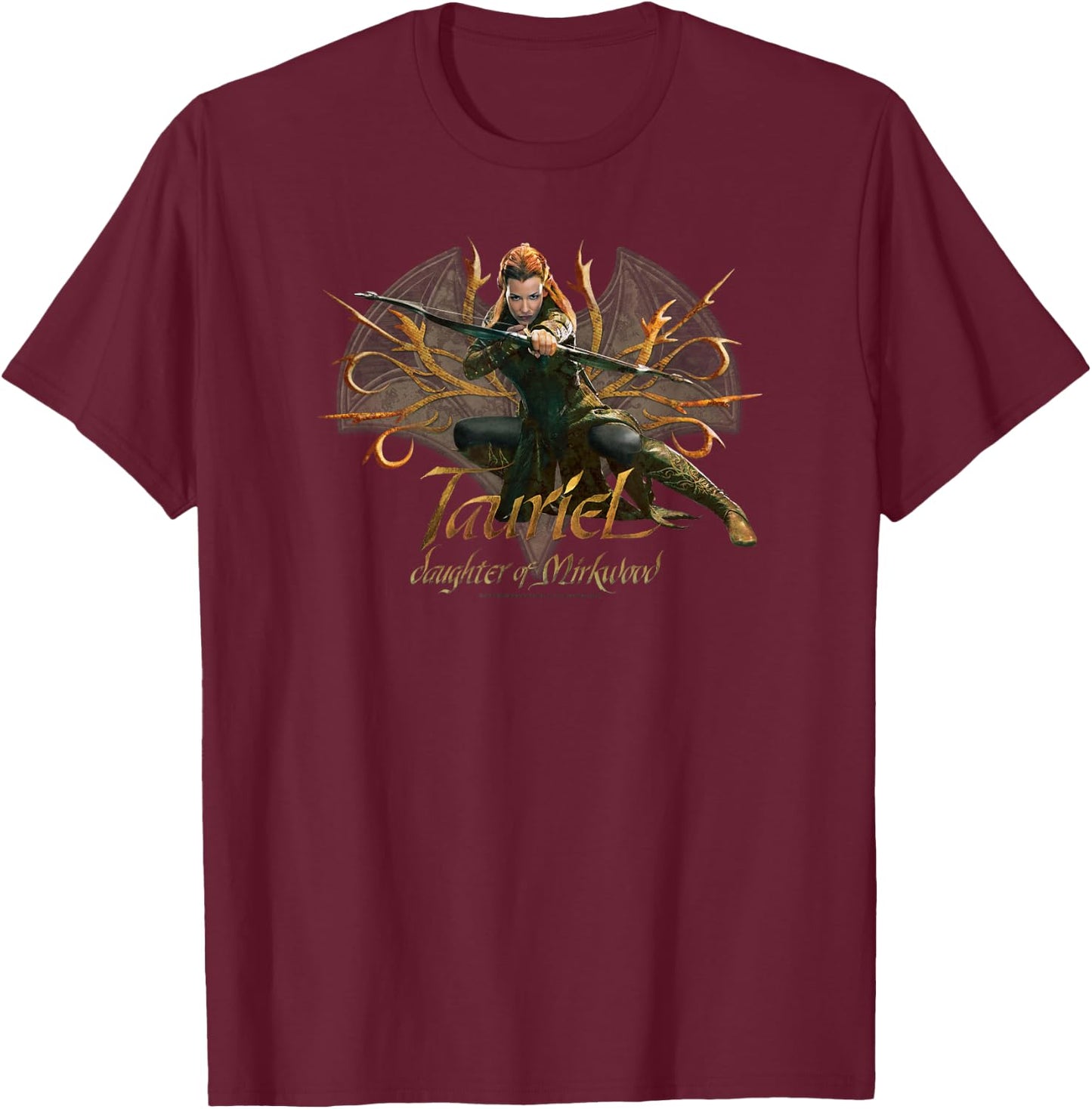 The Hobbit Tauriel T-Shirt - T-Shirt | Maroon