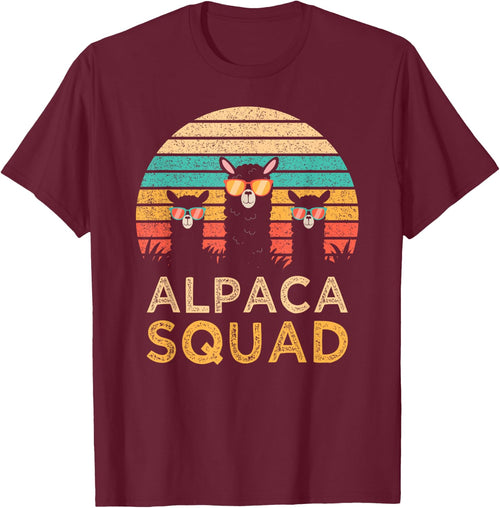 Funny Alpaca Squad Sunglasses Cool Alpacas Vintage Gift