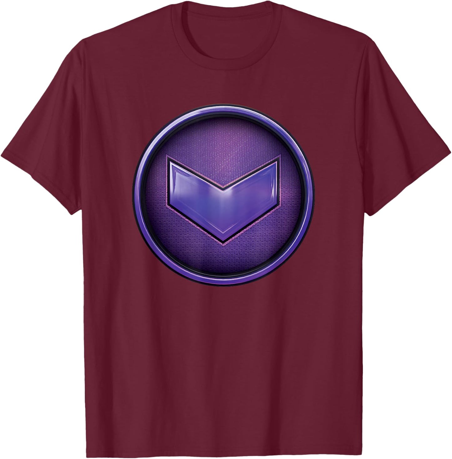 Marvel Hawkeye Kate Bishop Purple Arrow Icon T-Shirt - T-Shirt | Maroon