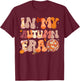 In My Autumn Era Leopard Tie Dye Thanksgiving Autumn Fall T-Shirt - T-Shirt | Maroon