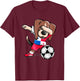 Dabbing Beagle Panama Soccer Fans Jersey Panamanian Football T-Shirt - T-Shirt | Maroon