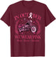 In October We Wear Pink Motorcycle Breast Cancer Awareness T-Shirt - T-Shirt | Maroon