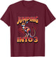 Kangaroo Jumping Into 3 Year Old 3rd Birthday Boy Girl T-Shirt - T-Shirt | Maroon
