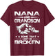 Nana and Grandson A Bond That Can't Be Broken T-Shirt - T-Shirt | Maroon