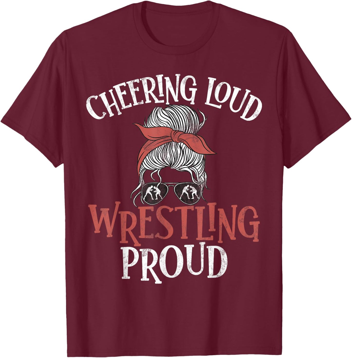 Wrestling Mom Wrestling Moms T-Shirt - T-Shirt | Maroon