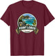 Vintage Nature Point Lobos California Travel Badge T-Shirt - T-Shirt | Maroon
