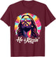 Retro Vintage Jesus Christian He Is Rizzin' Jesus Is Rizzen T-Shirt - T-Shirt | Maroon