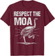 Moa Bird - Respect The Moa T-Shirt - T-Shirt | Maroon