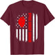 American Flag Bypass Surgery Survivor CABG Recovery USA Women Men T-Shirt - T-Shirt | Maroon